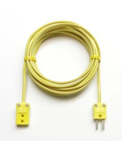 K-Type Thermocouple extension wire with miniature mini connectors  12 ft