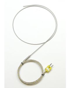 Thin 2 mm Stainless Steel K-type Thermocouple Probe 36 inch