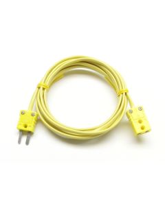 K-Type Thermocouple extension wire with miniature mini connectors 9 ft