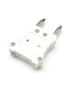 K-Type Thermocouple Adapter from Mini K Type to Round Banana Plug for Digital Multimeter