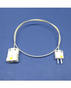 High Temperature K-type Thermocouple Adapter Ceramic Standard to Mini Connector