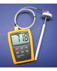 K-Type Thermometer w High Temperature Ceramic Probe Furnace Kiln CR-7