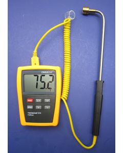 k-Type Thermocouple Thermometer with Angled High Temperature Surface Probe