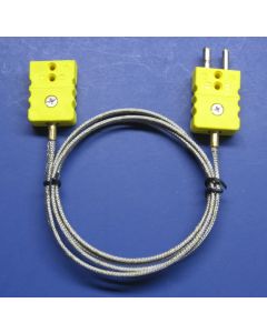 Industrial K-Type Thermocouple Extension Cable Standard Connector 6 ft