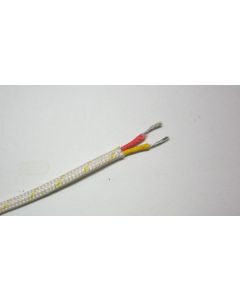 K-type Thermocouple Wire AWG 24 Stranded w Fiberglass Insulation