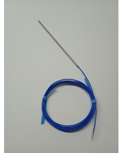 T-type thermocouple AWG24 with PFA Flouropolymer Insulation 6ft w 6in Stainless Steelno plug