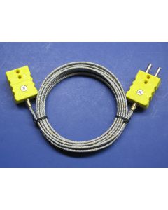 Industrial K-Type Thermocouple Extension Cable Standard Connector 12 ft