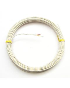 K-type Thermocouple Wire AWG 24 Solid w Fiberglass Insulation