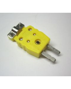 Mini K-Type Thermocouple Sensor Connector Plug Male w Strain Relieve 