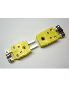 Miniature Mini K-Type Thermocouple Connector Strain Relieve Set M/F