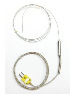 Ultra Thin 1 mm Stainless Steel K-type Thermocouple Probe 5 ft