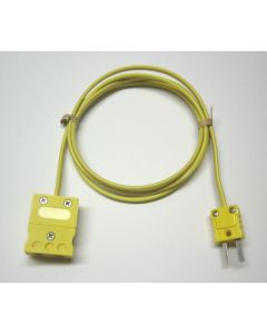 K-Type Thermocouple extension cable wire standard to miniature mini connector