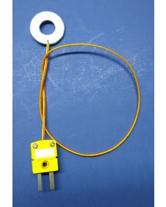 K-Type Thermocouple with Kapton Insulation and Disk 1 ft