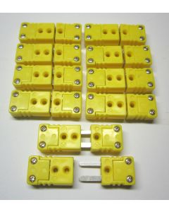10 Sets Mini K-Type Thermocouple Connector Plug Pairs Male and Female