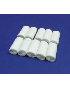 1/2" Oval Ceramic Insulator for High Temperature k-Type Thermocouple Set of 10