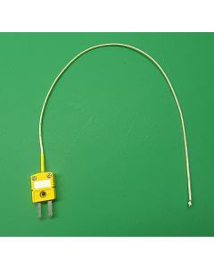 Thin High Temperature K-type Thermocouple PK-1000-AWG30 in 12 inch