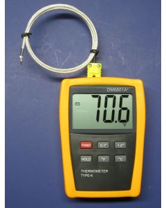 Digital K-Type Thermometer with High Temperature Wire Probe Furnace Kiln PK1000s