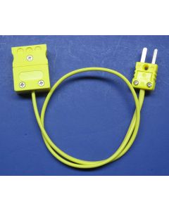Standard To Miniature Mini  K-type Thermocouple Transition Adapter Cable