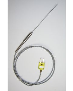 Ultra Thin 0.5 mm Stainless Steel K-type Thermocouple Probe 4 inch