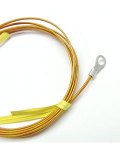 Surface Mount Type K Thermocouple with Kapton Insulation Solid Wire Variable no plug