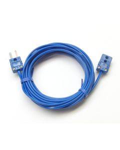 T-Type Thermocouple Extension Cable Wire with Miniature Mini Connectors 9 ft