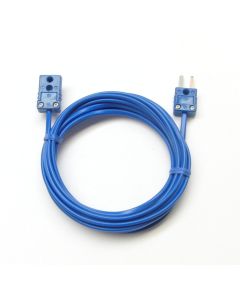 T-Type Thermocouple Extension Cable Wire with Miniature Mini Connectors 10 ft