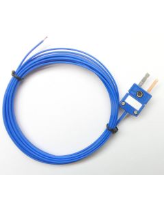 T-Type Thermocouple with PFA Insulation and Mini Connector 6 ft