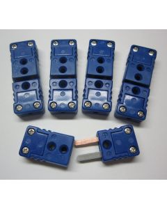 5 Sets Mini T-Type Thermocouple Wire Cable Connector Plug Pairs 