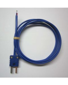 T-type thermocouple with PVC insulation and mini connector - 5 ft