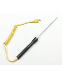 New Pointy Tip Stainless Steel K-Type Thermocouple Insertion Probe 6"
